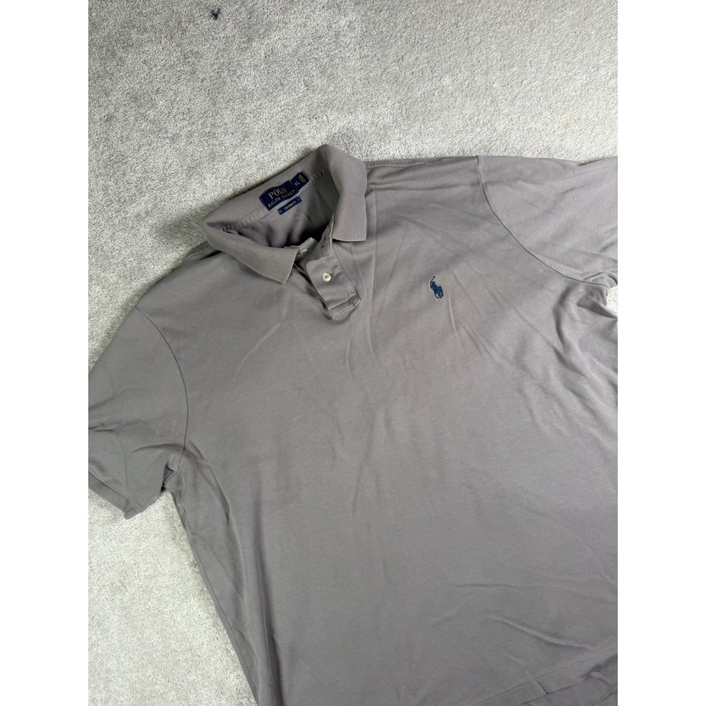 Polo Ralph Lauren Polo Shirt Gray short sleeve Classic Fit size XL Boxy